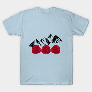 Roses and Mountains T-Shirt